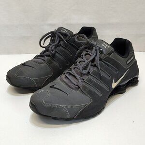 Nike Shox NZ Dark Gray 378341-059 NuBuck Upper Athletic Shoes Mens 12 Cushioned